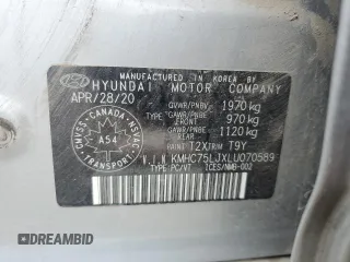 2020 Hyundai Ioniq SE z VIN KMHC75LJXLU070589, wystawiony jako Copart lot #58650805 z przebiegiem 188 922 mil mil oraz Szkoda całkowita • Salvage title. Historia ofert i sprzedaży dostępna na DreamBid. Obrazek 12.