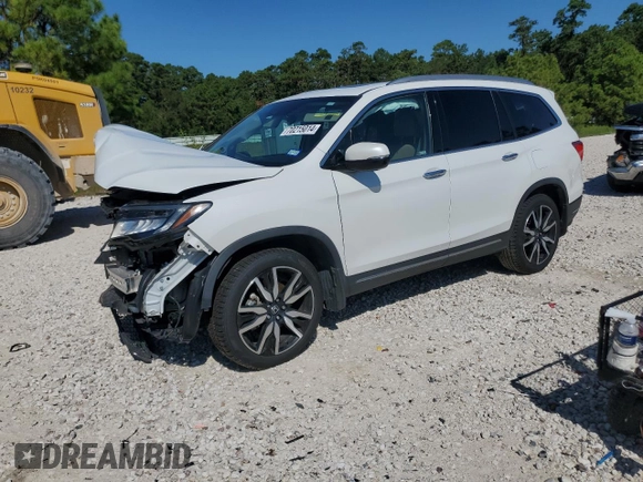 2021 Honda Pilot Touring 8-Passenger with VIN 5FNYF5H90MB001805, listed as a Copart auction lot 70215014 with 41,607 mi miles and Salvage Title. Bid and sale history available at DreamBid. Image 1.