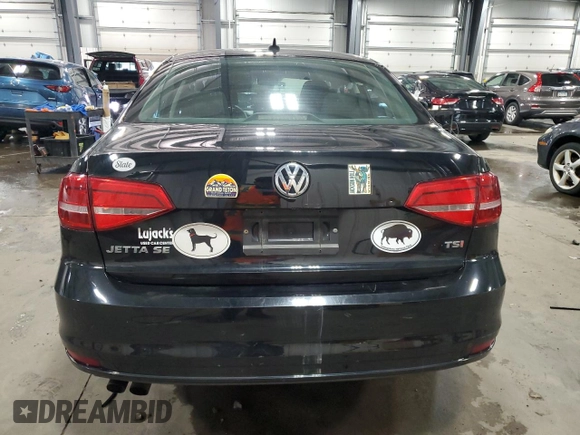 2015 Volkswagen Jetta SE with VIN 3VWD17AJ8FM313749, listed as a Copart auction lot 59810735 with 137,911 mi miles and Salvage title. Bid and sale history available at DreamBid. Image 6.