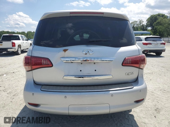 2013 Infiniti QX56 with VIN JN8AZ2NEXD9060240, listed as a Copart auction lot 61932725 with 165,327 mi miles and Clean title. Bid and sale history available at DreamBid. Image 6.