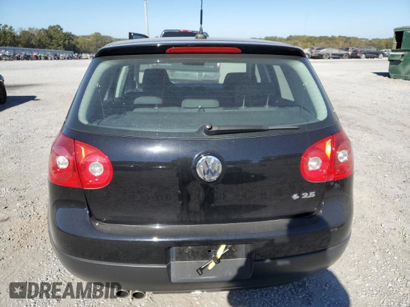2009 Volkswagen Rabbit S with VIN WVWDA71K59W147903, listed as a Copart auction lot 76706654 with 73,297 mi miles and Salvage title. Bid and sale history available at DreamBid. Image 6.