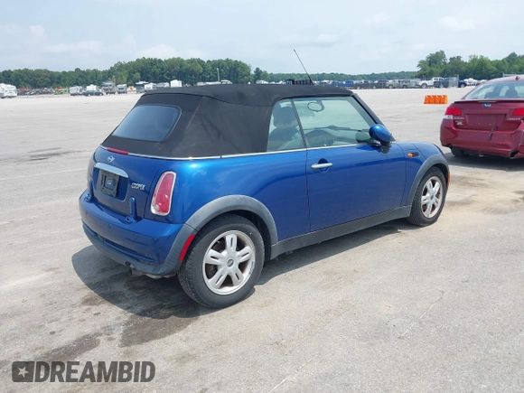 2008 MINI Convertible with VIN WMWRF33568TG18867, listed as a IAAI auction lot 42744033 with 131,586 mi miles and . Bid and sale history available at DreamBid. Image 4.