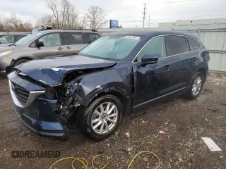 2017 Mazda CX-9 Sport with VIN JM3TCABY9H0142833, listed as a Copart auction lot 46862965 with 63,537 mi miles and Salvage Title. Bid and sale history available at carsss.com. Image 1.