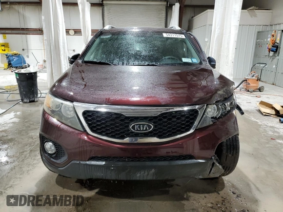 2011 Kia Sorento LX with VIN 5XYKTDA16BG119022, listed as a Copart auction lot 54311575 with 165,210 mi miles and Salvage Title. Bid and sale history available at carsss.com. Image 5.