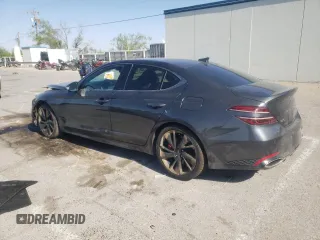 2022 Genesis G70 3.3T with VIN KMTG54TE5NU081156, listed as a Copart auction lot 66565194 with 35,127 mi miles and Salvage Title. Bid and sale history available at carsss.com. Image 2.