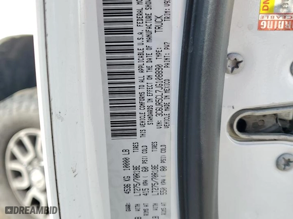 2018 Ram 2500 Tradesman with VIN 3C6UR5CL7JG108890, listed as a Copart auction lot 44032475 with 243,606 mi miles and Salvage Title. Bid and sale history available at carsss.com. Image 12.