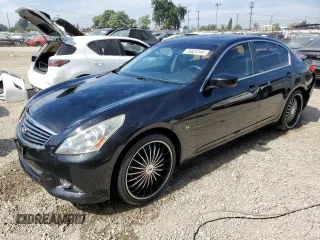 2015 Infiniti Q40 with VIN JN1CV6AP7FM503669, listed as a Copart auction lot 75824144 with 128,440 mi miles and Salvage Title. Bid and sale history available at carsss.com. Image 1.
