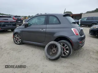 2015 FIAT 500 Sport with VIN 3C3CFFBR0FT755871, listed as a Copart auction lot 62342105 with 76,514 mi miles and Salvage title. Bid and sale history available at DreamBid. Image 2.