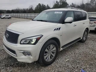 2017 Infiniti QX80 with VIN JN8AZ2NF0H9644001, listed as a Copart auction lot 44175325 with 133,605 mi miles and Salvage Title. Bid and sale history available at carsss.com. Image 1.