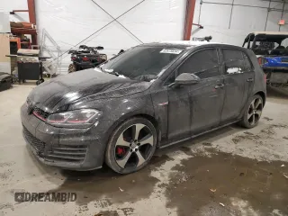 2016 Volkswagen Golf GTI S with VIN 3VW5T7AU0GM056080, listed as a Copart auction lot 82675634 with 129,383 mi miles and Salvage Title. Bid and sale history available at carsss.com. Image 1.