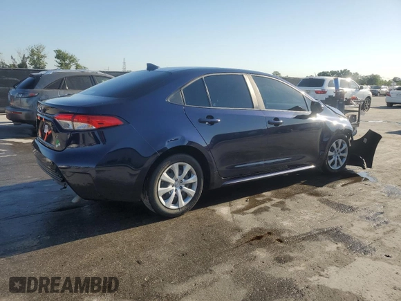 2023 Toyota Corolla LE with VIN 5YFB4MDE3PP006014, listed as a Copart auction lot 52708825 with 42,322 mi miles and Non Repairable. Bid and sale history available at DreamBid. Image 3.