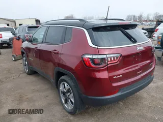 2021 Jeep Compass Limited with VIN 3C4NJDCB4MT593331, listed as a IAAI auction lot 41967104 with 18,389 mi miles and . Bid and sale history available at carsss.com. Image 3.