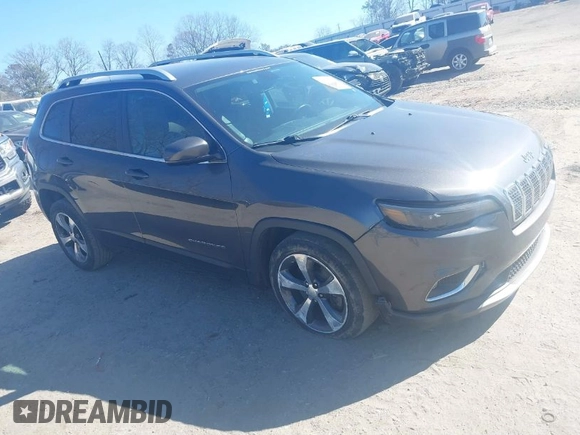 2020 Jeep Cherokee Limited with VIN 1C4PJLDB2LD538348, listed as a IAAI auction lot 41700016 with 155,163 mi miles. Bid and sale history available at carsss.com. Image 1.