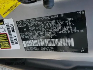 2013 Toyota Sienna XLE with VIN 5TDDK3DC2DS056770, listed as a Copart auction lot 59662405 with 204,266 mi miles and Salvage title. Bid and sale history available at DreamBid. Image 13.