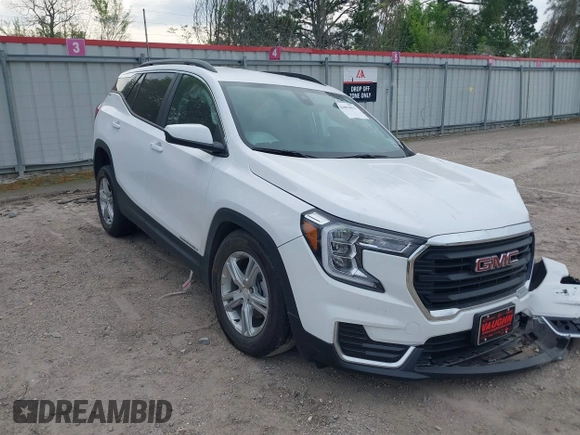 2022 GMC Terrain SLE with VIN 3GKALMEV2NL165876, listed as a IAAI auction lot 41893833 with Not provided miles and . Bid and sale history available at DreamBid. Image 1.