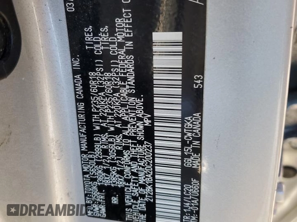 2013 Lexus RX 350 z VIN 2T2BK1BA2DC200237, wystawiony jako Copart lot #48101215 z przebiegiem Nie podano mil oraz Szkoda całkowita • Salvage title. Historia ofert i sprzedaży dostępna na DreamBid. Obrazek 15.
