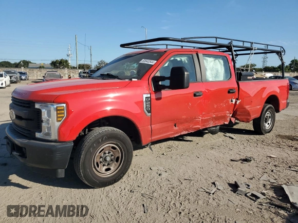 2019 Ford Super Duty F-250 SRW XL with VIN 1FT7W2A62KEC15283, listed as a Copart auction lot 83640544 with 170,009 mi miles and Salvage Title. Bid and sale history available at carsss.com. Image 1.