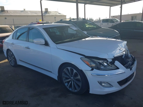 2014 Hyundai Genesis 5.0L R-Spec with VIN KMHGC4DH6EU264607, listed as a IAAI auction lot 40870852 with 175,404 mi miles. Bid and sale history available at carsss.com. Image 13.