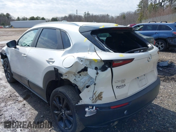 2022 Mazda CX-30 2.5 Turbo with VIN 3MVDMBAY7NM443187, listed as a IAAI auction lot 41771395 with 39,475 mi miles and . Bid and sale history available at DreamBid. Image 6.