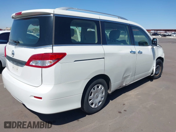 2014 Nissan Quest S with VIN JN8AE2KP6E9106763, listed as a IAAI auction lot 41844397 with 71,342 mi miles and . Bid and sale history available at DreamBid. Image 4.