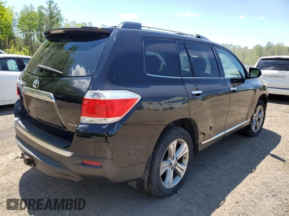 2012 Toyota Highlander Limited with VIN 5TDDK3EH6CS108586, listed as a Copart auction lot 58591815 with 290,496 mi miles and Clean title. Bid and sale history available at DreamBid. Image 3.