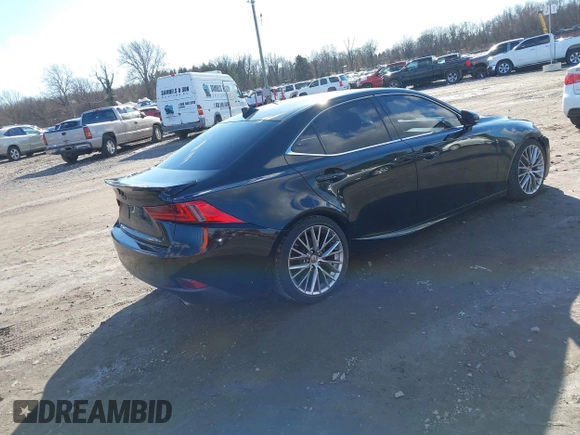 2015 Lexus IS 250 with VIN JTHCF1D22F5019222, listed as a IAAI auction lot 41205079 with 91,250 mi miles and . Bid and sale history available at DreamBid. Image 4.