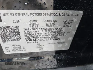 2020 GMC Terrain Denali с VIN 3GKALXEX7LL208625, выставлен на аукционе IAAI как лот 42276116 с пробегом 52 717 миль миль и . История ставок и продаж доступна на DreamBid. Изображение 9.
