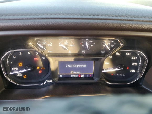 2019 GMC Sierra 1500 SLT with VIN 1GTU9DEDXKZ184405, listed as a Copart auction lot 45329495 with 144,861 mi miles and Salvage Title. Bid and sale history available at carsss.com. Image 9.