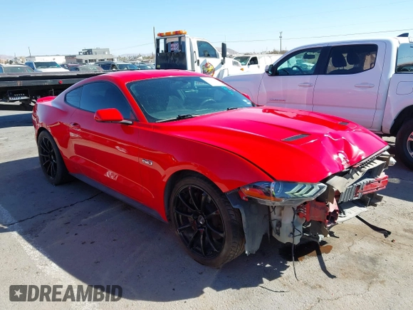 2018 Ford Mustang GT with VIN 1FA6P8CFXJ5180361, listed as a IAAI auction lot 41620513 with 114,222 mi miles. Bid and sale history available at carsss.com. Image 13.
