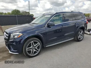 2018 Mercedes-Benz GLS 550 with VIN 4JGDF7DE0JB145586, listed as a Copart auction lot 61524695 with 67,305 mi miles and Salvage title. Bid and sale history available at DreamBid. Image 1.