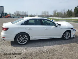 2019 Audi A4 Premium Plus with VIN WAUENAF42KN012127, listed as a Copart auction lot 54687105 with 68,245 mi miles and Salvage Title. Bid and sale history available at carsss.com. Image 3.