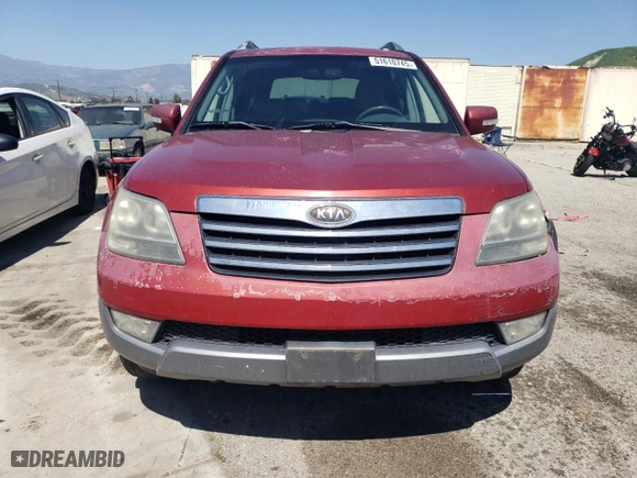 2009 Kia Borrego LX with VIN KNDJJ741795034935, listed as a Copart auction lot 51610745 with 221,854 mi miles and Clean Title. Bid and sale history available at carsss.com. Image 5.