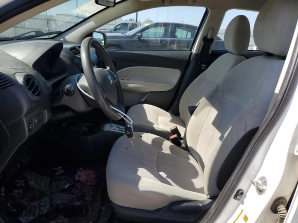 2018 Mitsubishi Mirage G4 ES with VIN ML32F3FJ2JHF06057, listed as a Copart auction lot 52134714 with 53,799 mi miles. Bid and sale history available at carsss.com. Image 7.