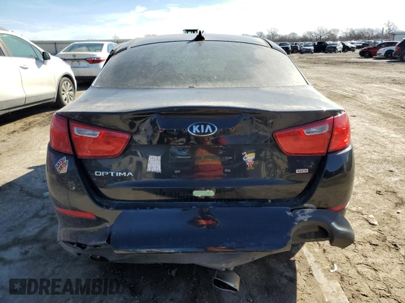2015 Kia Optima LX with VIN KNAGM4A78F5650676, listed as a Copart auction lot 44618535 with 103,858 mi miles and Salvage Title. Bid and sale history available at carsss.com. Image 6.