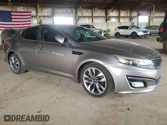 2015 Kia Optima SX with VIN 5XXGR4A70FG456501, listed as a Copart auction lot 47681395 with 125,092 mi miles and Salvage Title. Bid and sale history available at carsss.com. Image 4.