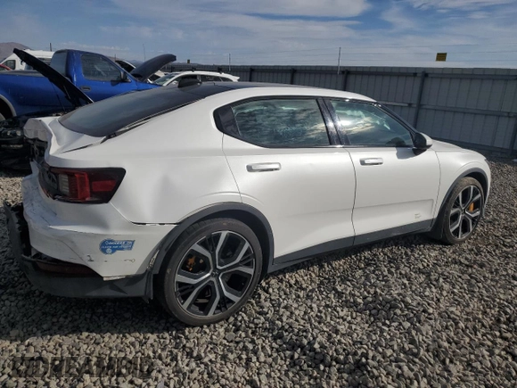 2021 Polestar 2 Launch Edition with VIN LPSED3KA9ML017586, listed as a Copart auction lot 74527864 with 31,568 mi miles and Salvage Title. Bid and sale history available at carsss.com. Image 3.