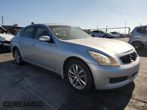 2008 Infiniti G35 Journey with VIN JNKBV61EX8M206811, listed as a Copart auction lot 63681425 with 140,215 mi miles and Salvage title. Bid and sale history available at DreamBid. Image 4.
