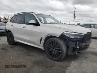 2023 BMW X5 xDrive40i with VIN 5UXCR6C02P9P07428, listed as a Copart auction lot 53520485 with 46,006 mi miles and Salvage title. Bid and sale history available at DreamBid. Image 4.