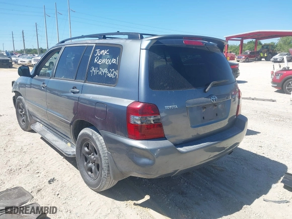 2007 Toyota Highlander with VIN JTEGD21A570160015, listed as a IAAI auction lot 41743437 with 170,369 mi miles. Bid and sale history available at carsss.com. Image 3.