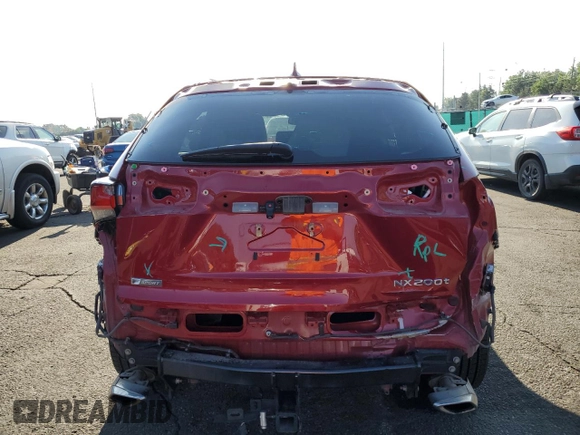 2015 Lexus NX 200t with VIN JTJYARBZ5F2010419, listed as a Copart auction lot 59632075 with 82,501 mi miles and Salvage title. Bid and sale history available at DreamBid. Image 6.