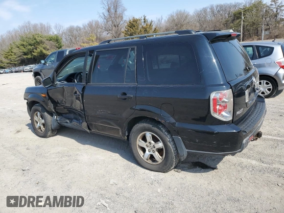 2006 Honda Pilot EX-L with VIN 2HKYF18706H553056, listed as a Copart auction lot 49003755 with Not Provided miles and Salvage Title. Bid and sale history available at DreamBid. Image 2.