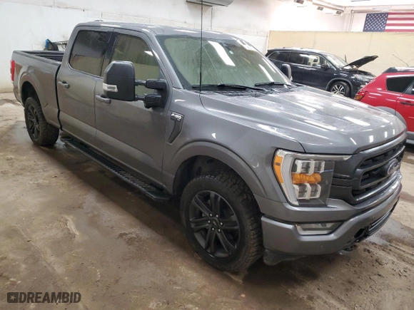 2022 Ford F-150 XL with VIN 1FTFW1E55NFA66485, listed as a Copart auction lot 82882764 with 0 mi miles and Salvage Title. Bid and sale history available at carsss.com. Image 4.