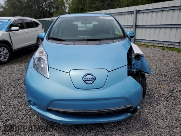 2015 Nissan LEAF SV with VIN 1N4AZ0CP9FC316237, listed as a Copart auction lot 66060053 with 48,475 mi miles. Bid and sale history available at carsss.com. Image 5.