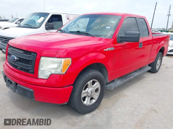 2014 Ford F-150 XL with VIN 1FTEX1CM1EKG04285, listed as a IAAI auction lot 41950621 with 259,722 mi miles. Bid and sale history available at carsss.com. Image 2.
