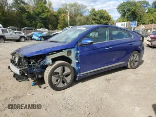 2020 Hyundai Ioniq Limited with VIN KMHC05LC9LU234839, listed as a Copart auction lot 75485924 with 91,323 mi miles and Salvage Title. Bid and sale history available at DreamBid. Image 1.