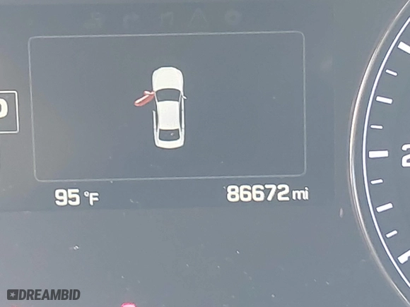 2016 Hyundai Genesis 3.8L with VIN KMHGN4JEXGU120629, listed as a IAAI auction lot 39678315 with 86,672 mi miles. Bid and sale history available at carsss.com. Image 16.