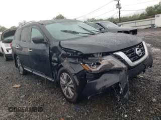 2020 Nissan Pathfinder S with VIN 5N1DR2AM1LC643797, listed as a Copart auction lot 57568435 with 99,852 mi miles and Salvage title. Bid and sale history available at DreamBid. Image 4.