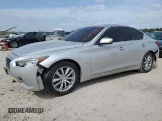 2015 Infiniti Q50 z VIN JN1BV7AP4FM356843, wystawiony jako Copart lot #53702855 z przebiegiem 110 914 mil mil oraz Szkoda całkowita • Salvage title. Historia ofert i sprzedaży dostępna na DreamBid. Obrazek 1.