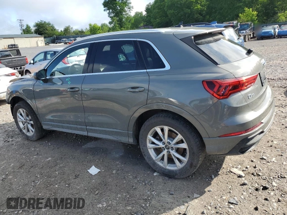 2024 Audi Q3 S line Premium z VIN WA1DECF35R1028206, wystawiony jako Copart lot #56335225 z przebiegiem 19 375 mil mil oraz Szkoda całkowita • Salvage title. Historia ofert i sprzedaży dostępna na DreamBid. Obrazek 2.