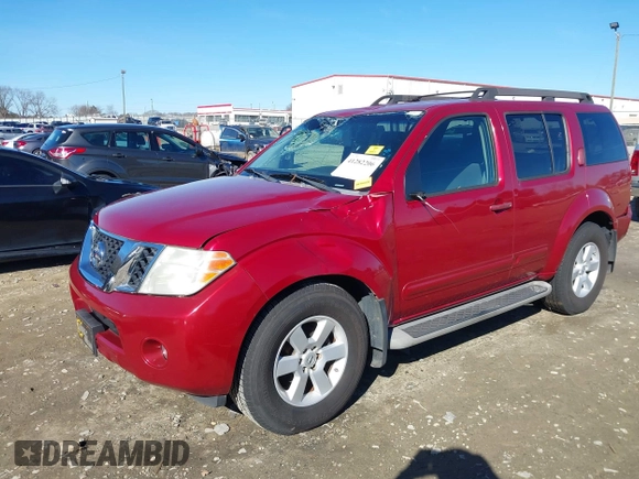 2008 Nissan Pathfinder S with VIN 5N1AR18U98C643086, listed as a IAAI auction lot 41282206 with 134,388 mi miles. Bid and sale history available at carsss.com. Image 6.